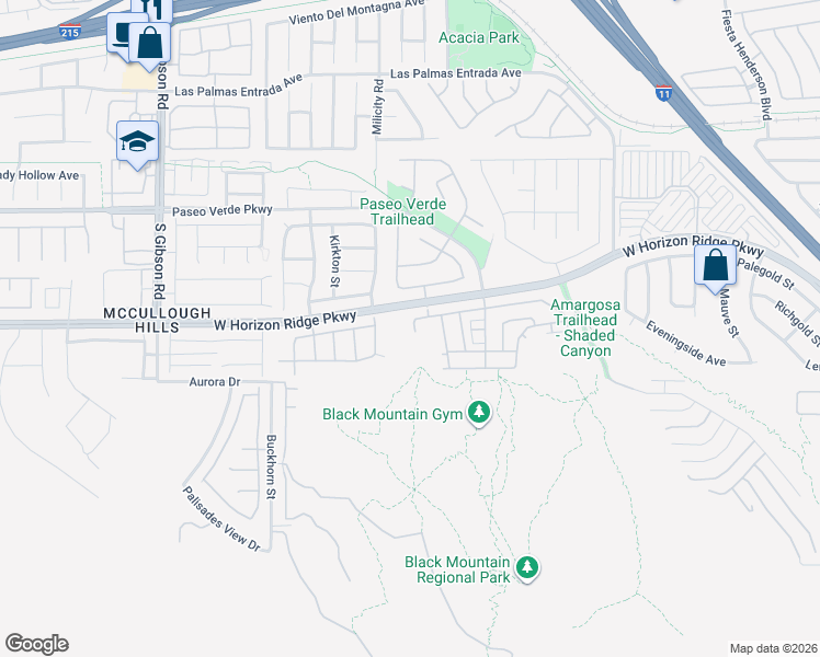 map of restaurants, bars, coffee shops, grocery stores, and more near 731 Smokey Mountain Avenue in Henderson