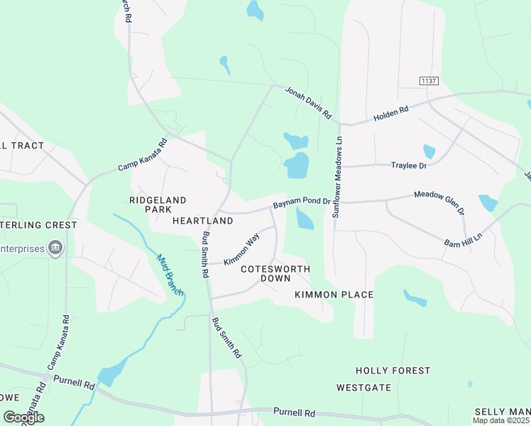 map of restaurants, bars, coffee shops, grocery stores, and more near 3020 Baynam Pond Drive in Wake Forest