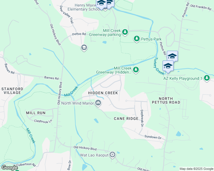 map of restaurants, bars, coffee shops, grocery stores, and more near 3617 Coles Branch Drive in Nashville