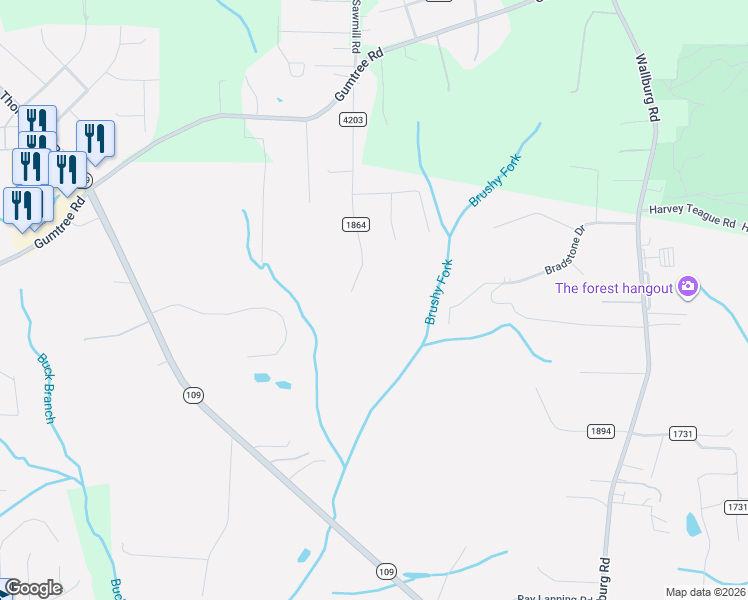 map of restaurants, bars, coffee shops, grocery stores, and more near 4955 Reid Road in Winston-Salem