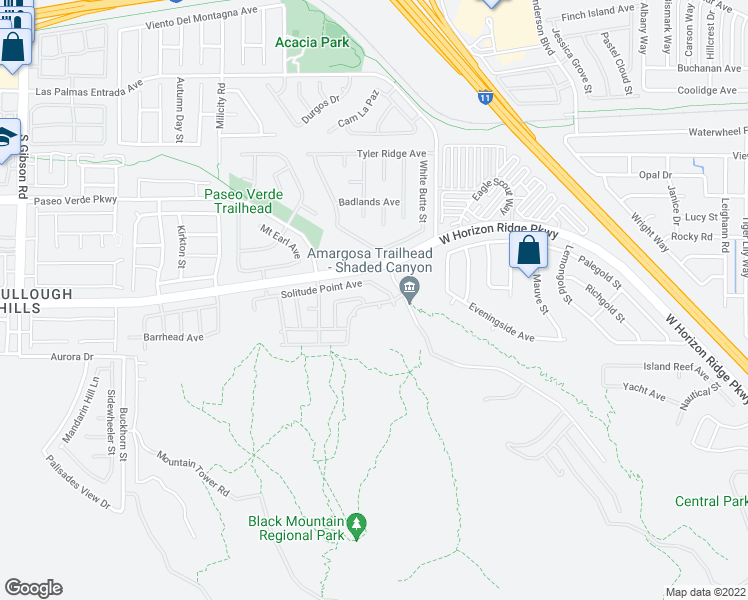 map of restaurants, bars, coffee shops, grocery stores, and more near 656 Integrity Point Avenue in Henderson