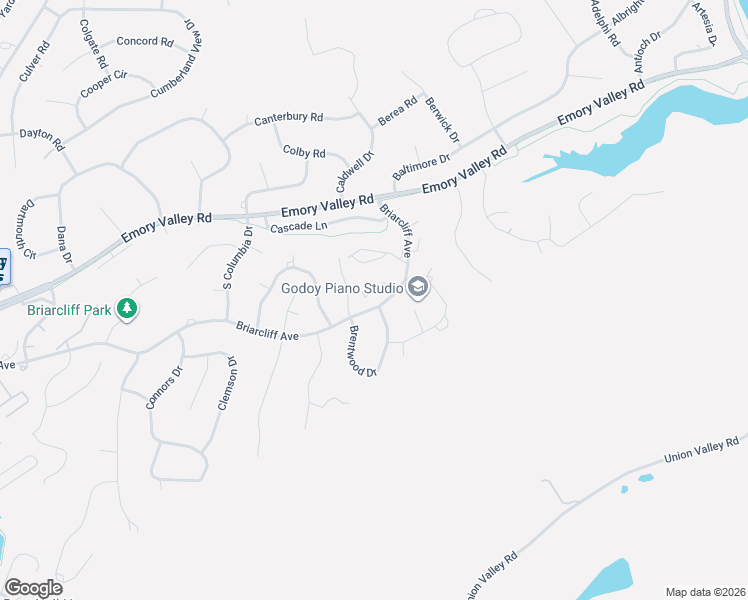 map of restaurants, bars, coffee shops, grocery stores, and more near 106 Blue Ridge Court in Oak Ridge
