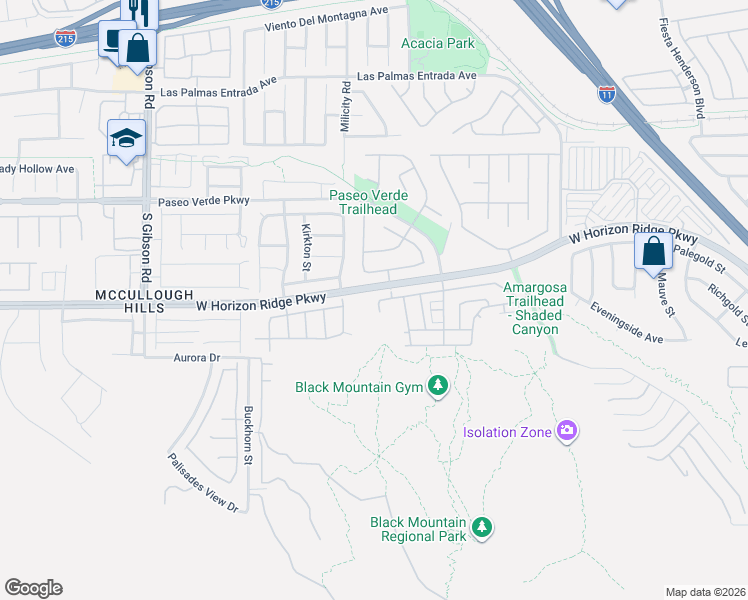 map of restaurants, bars, coffee shops, grocery stores, and more near 731 Smokey Mountain Avenue in Henderson