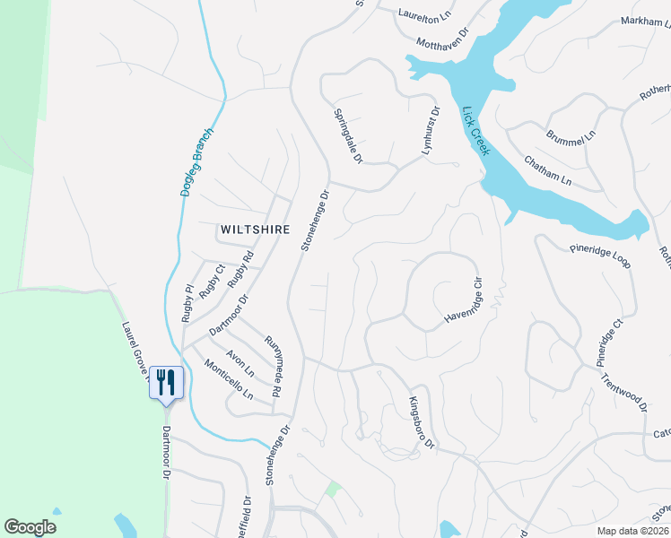 map of restaurants, bars, coffee shops, grocery stores, and more near 38 Heather Glen Drive in Crossville