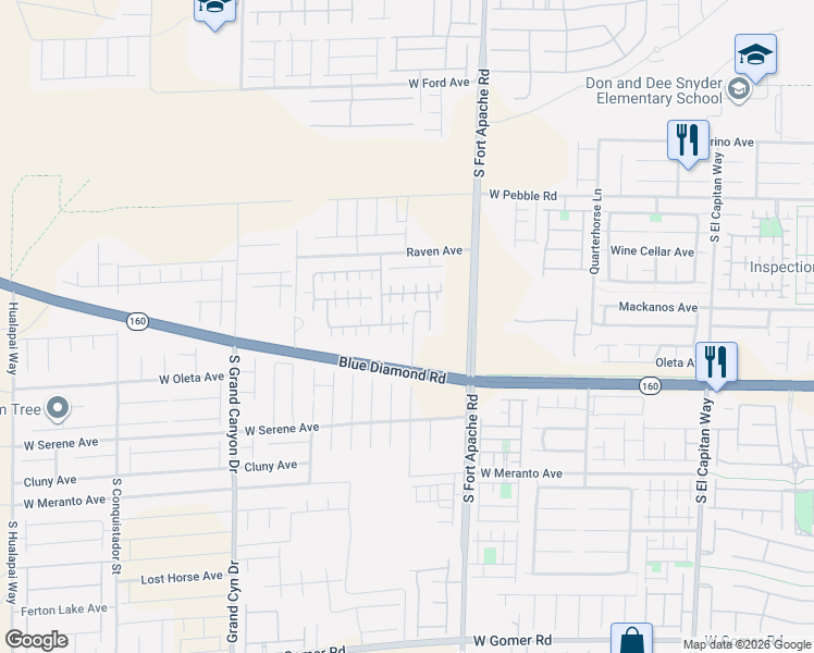 map of restaurants, bars, coffee shops, grocery stores, and more near 9518 Vega Carpio Avenue in Las Vegas