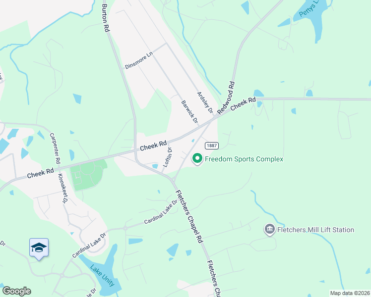 map of restaurants, bars, coffee shops, grocery stores, and more near 4012 Cheek Road in Durham