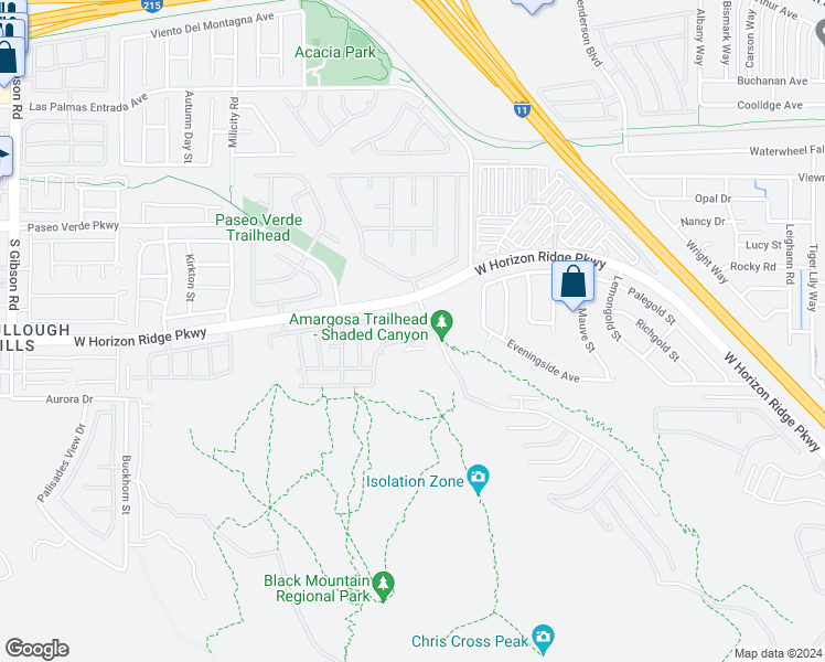 map of restaurants, bars, coffee shops, grocery stores, and more near 641 Solitude Point Avenue in Henderson