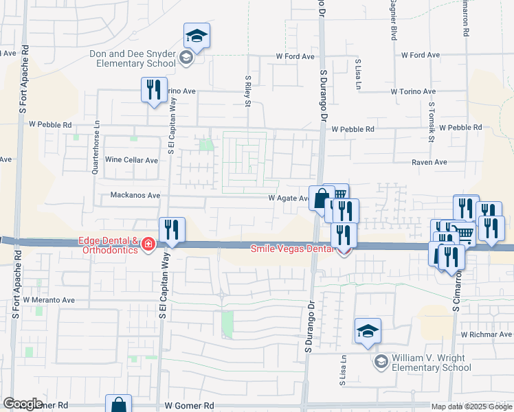 map of restaurants, bars, coffee shops, grocery stores, and more near 8754 Brindisi Park Avenue in Las Vegas