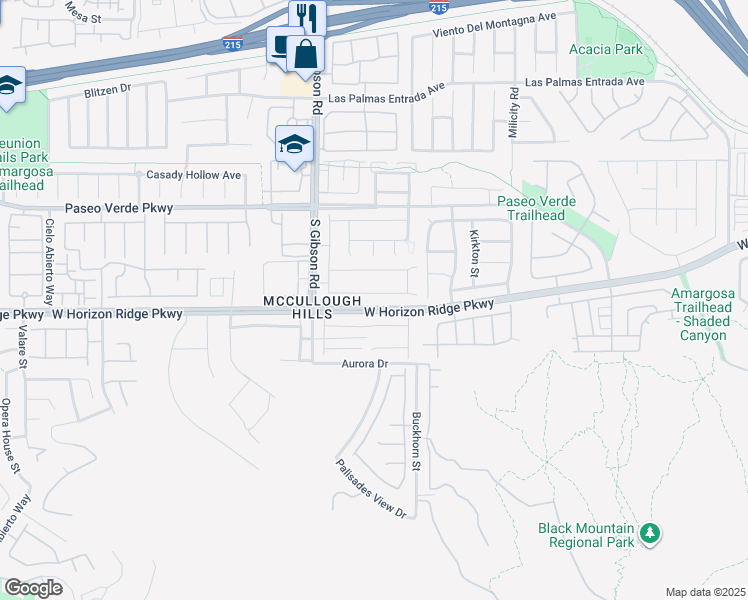 map of restaurants, bars, coffee shops, grocery stores, and more near 933 Everest Peak Avenue in Henderson