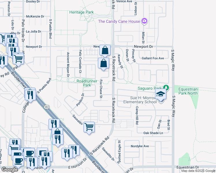 map of restaurants, bars, coffee shops, grocery stores, and more near 994 River Walk Court in Henderson