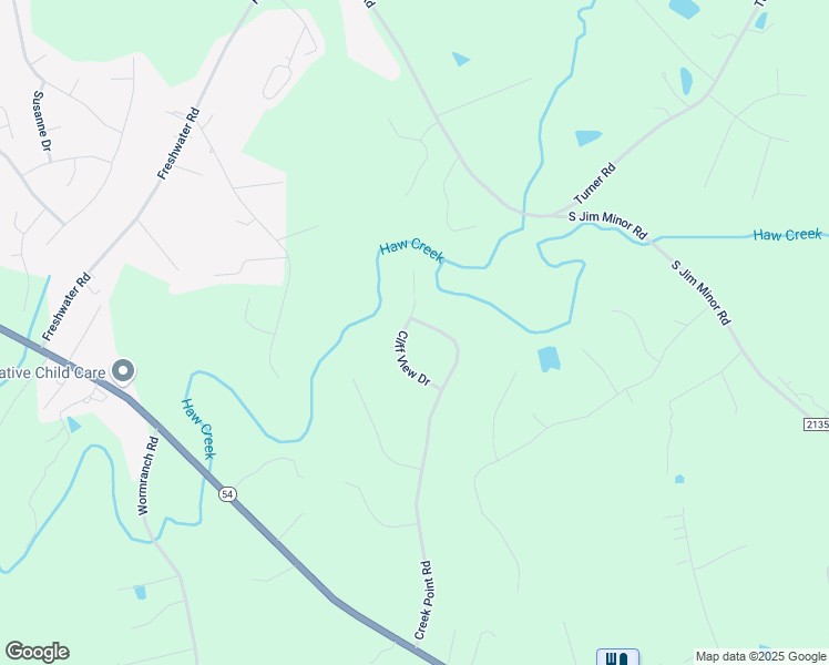 map of restaurants, bars, coffee shops, grocery stores, and more near 2710 Cliff View Drive in Graham