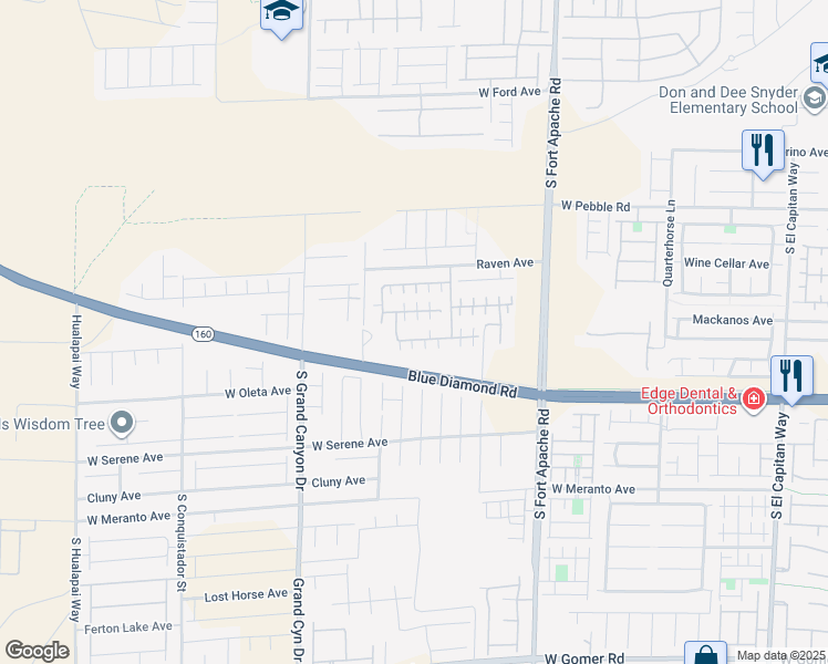 map of restaurants, bars, coffee shops, grocery stores, and more near 9638 Vega Carpio Avenue in Las Vegas