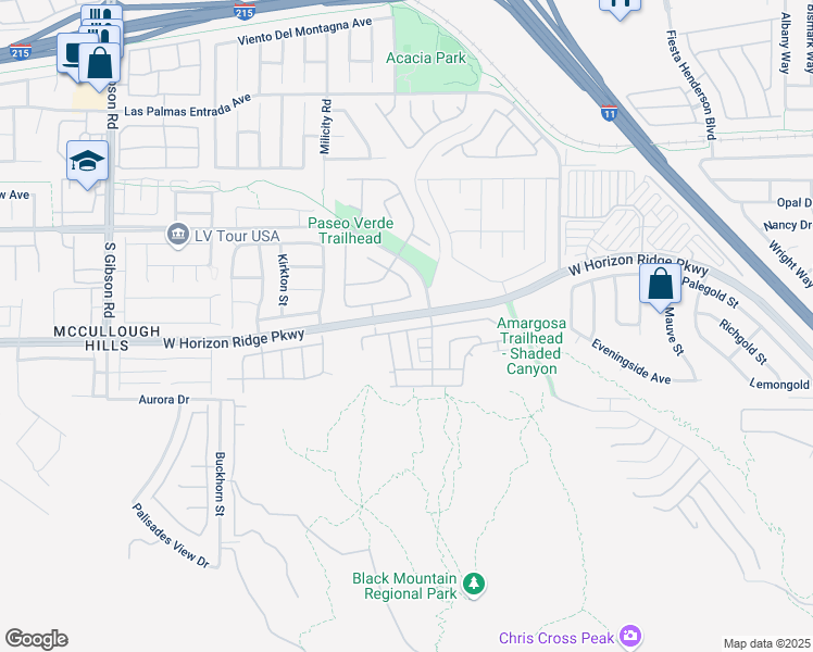 map of restaurants, bars, coffee shops, grocery stores, and more near 728 Solitude Point Avenue in Henderson