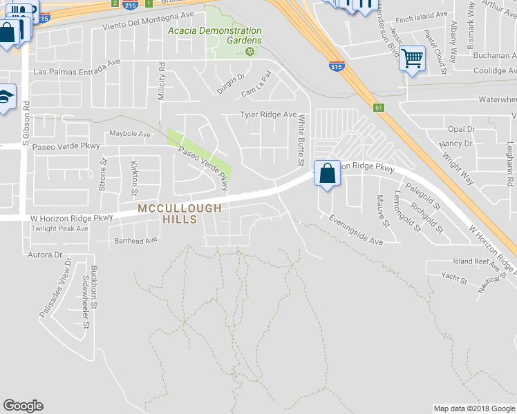 map of restaurants, bars, coffee shops, grocery stores, and more near 667 Solitude Point Avenue in Henderson