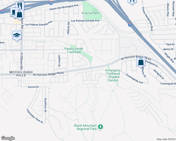 map of restaurants, bars, coffee shops, grocery stores, and more near 708 Solitude Point Avenue in Henderson