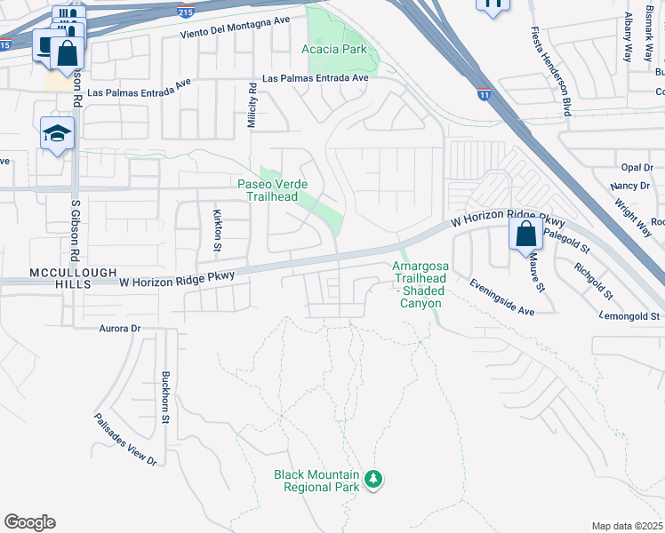 map of restaurants, bars, coffee shops, grocery stores, and more near 702 Solitude Point Ave in Henderson