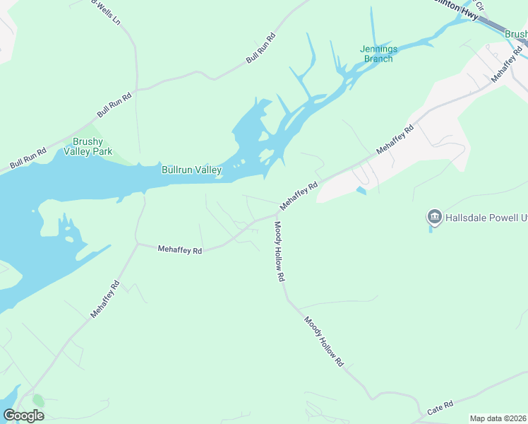 map of restaurants, bars, coffee shops, grocery stores, and more near 608 Mehaffey Road in Powell