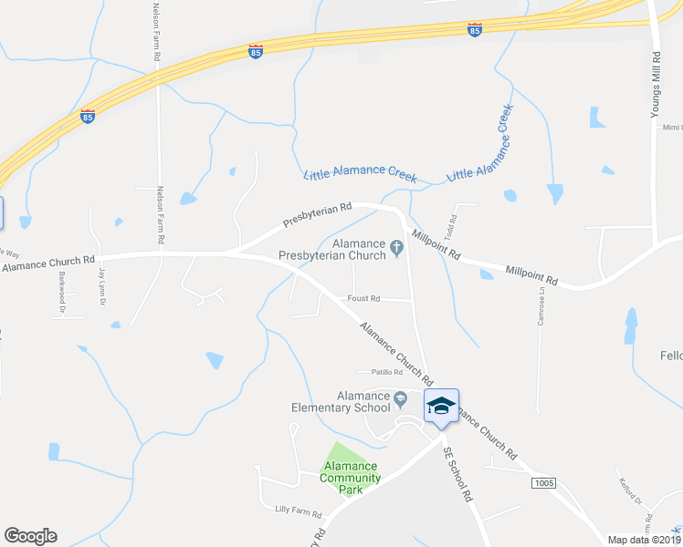 map of restaurants, bars, coffee shops, grocery stores, and more near 3204 North Green Court in Greensboro
