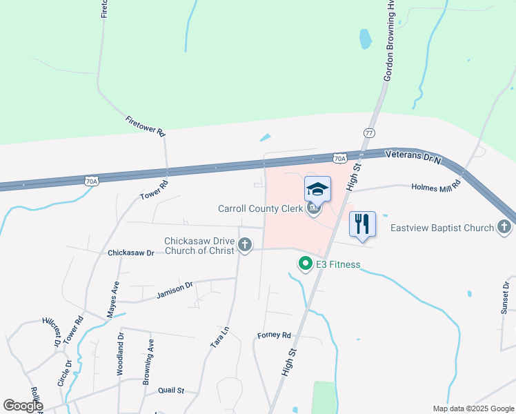 map of restaurants, bars, coffee shops, grocery stores, and more near 560 R B Wilson Drive in Huntingdon