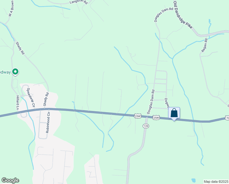 map of restaurants, bars, coffee shops, grocery stores, and more near 654 Asheville Highway in Strawberry Plains
