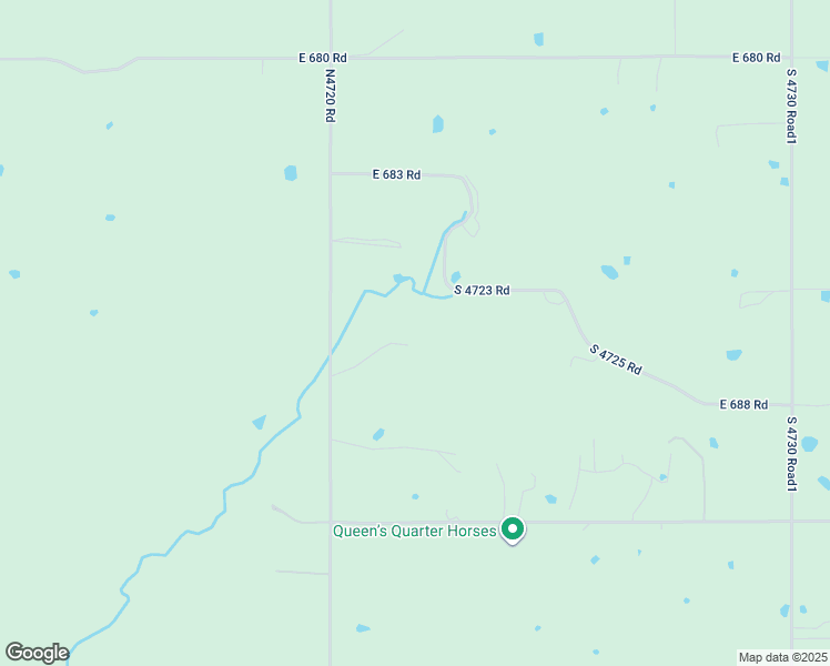 map of restaurants, bars, coffee shops, grocery stores, and more near 68389 South 4720 Road in Westville