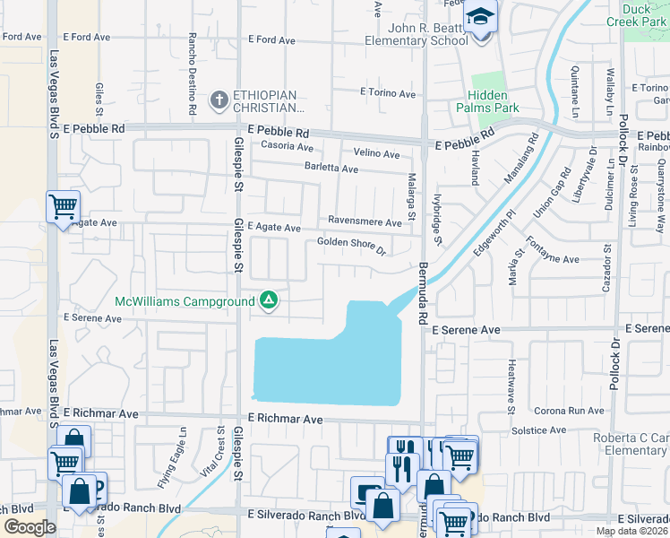 map of restaurants, bars, coffee shops, grocery stores, and more near 9181 Woodland Cove Court in Las Vegas