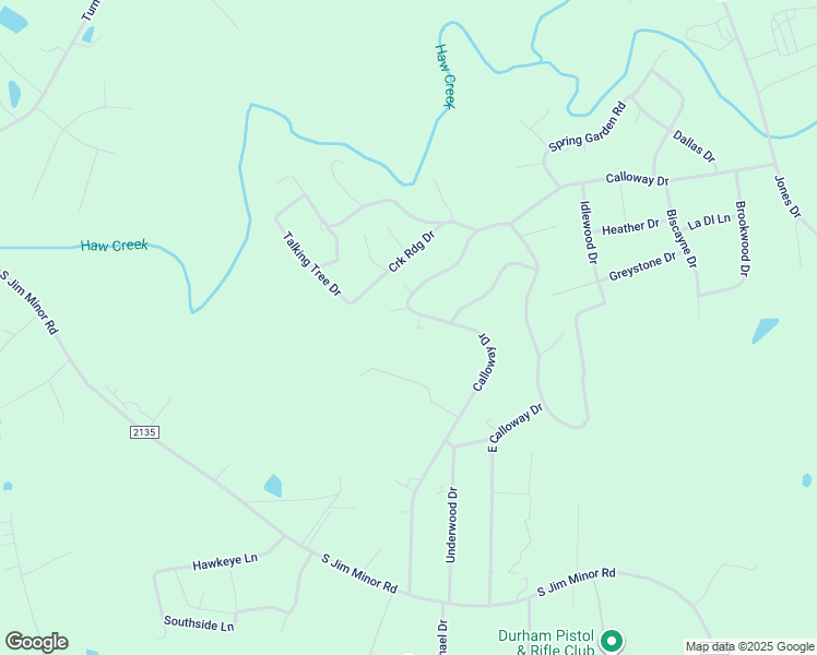 map of restaurants, bars, coffee shops, grocery stores, and more near 3243 Calloway Drive in Mebane