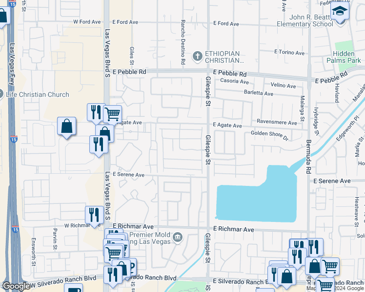 map of restaurants, bars, coffee shops, grocery stores, and more near 9184 Long Island Street in Las Vegas