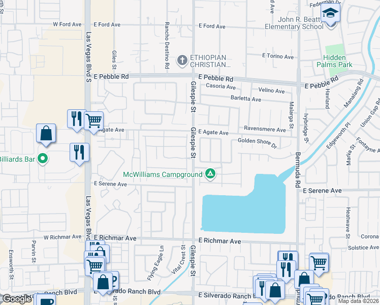 map of restaurants, bars, coffee shops, grocery stores, and more near 9176 Aqueduct Street in Las Vegas