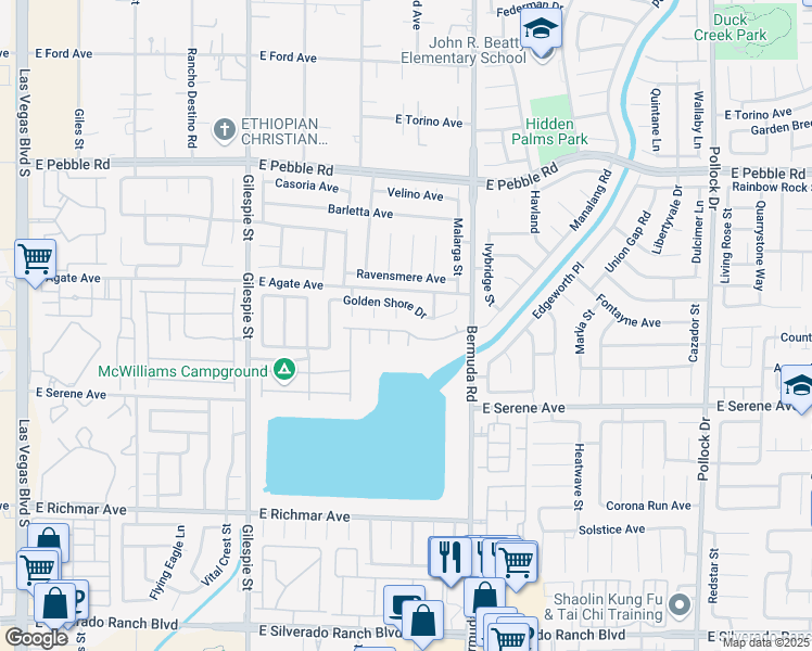 map of restaurants, bars, coffee shops, grocery stores, and more near 365 Cascade Mist Avenue in Las Vegas