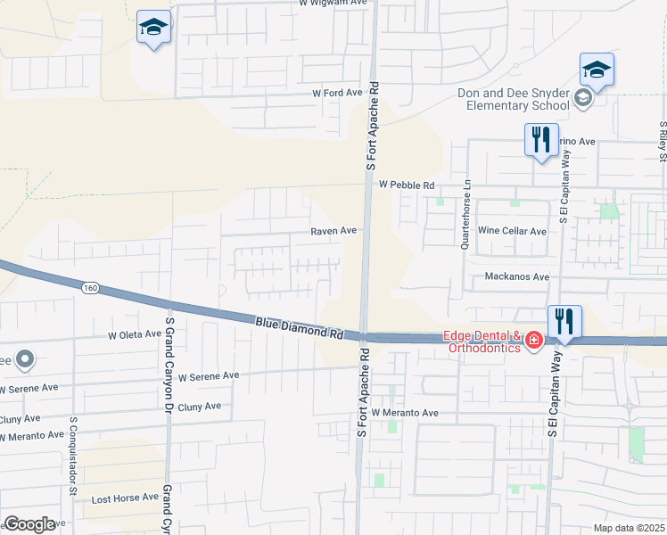 map of restaurants, bars, coffee shops, grocery stores, and more near 9114 Hermosa Valley Street in Las Vegas
