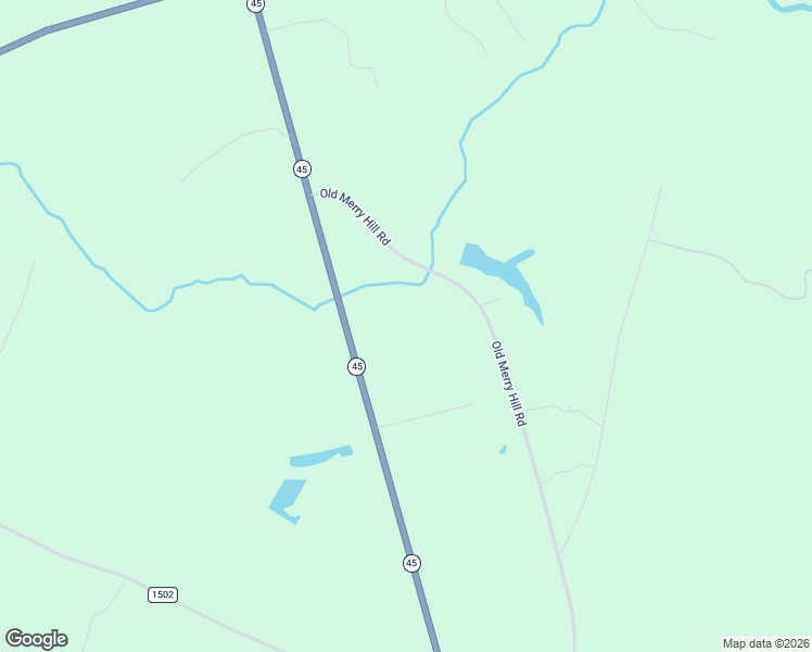 map of restaurants, bars, coffee shops, grocery stores, and more near Highway 45 in Merry Hill