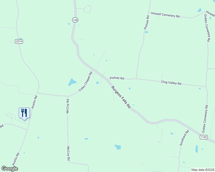 map of restaurants, bars, coffee shops, grocery stores, and more near 5973 Burgess Falls Road in Sparta