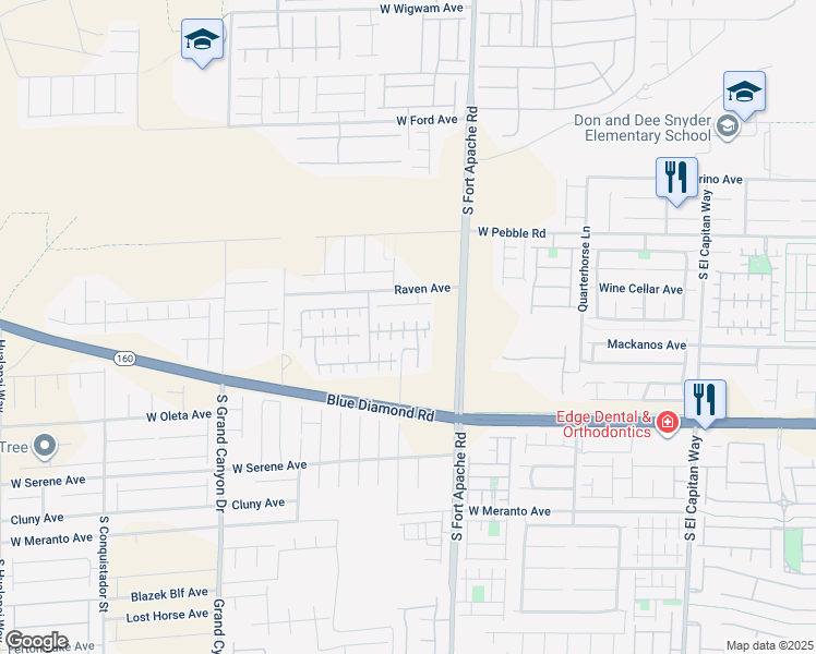 map of restaurants, bars, coffee shops, grocery stores, and more near 9486 Alma Ridge Avenue in Las Vegas