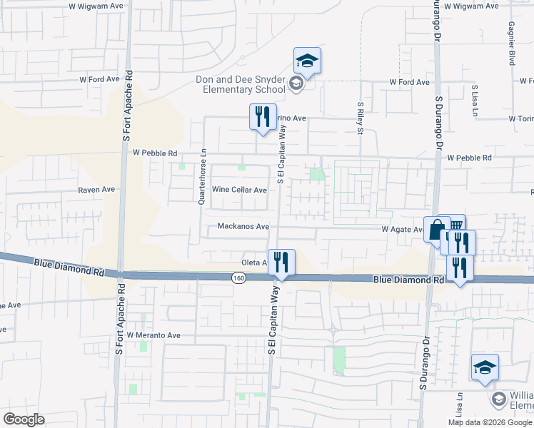 map of restaurants, bars, coffee shops, grocery stores, and more near 9027 Sheffield Garden Avenue in Las Vegas
