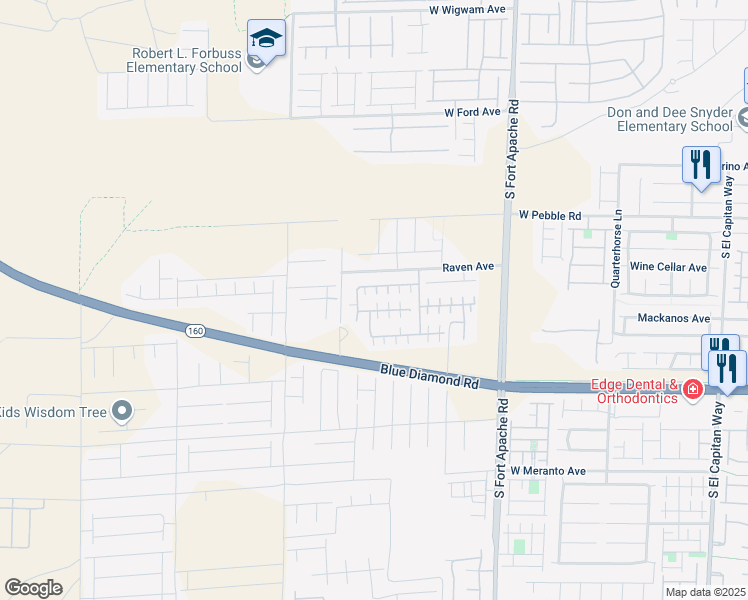 map of restaurants, bars, coffee shops, grocery stores, and more near 9634 Volk Avenue in Las Vegas