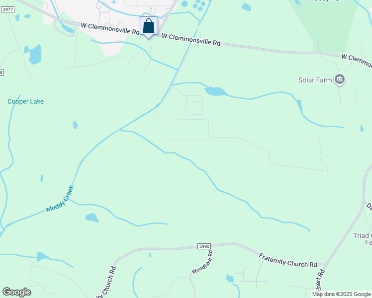 map of restaurants, bars, coffee shops, grocery stores, and more near 2824 Evans Road in Winston-Salem
