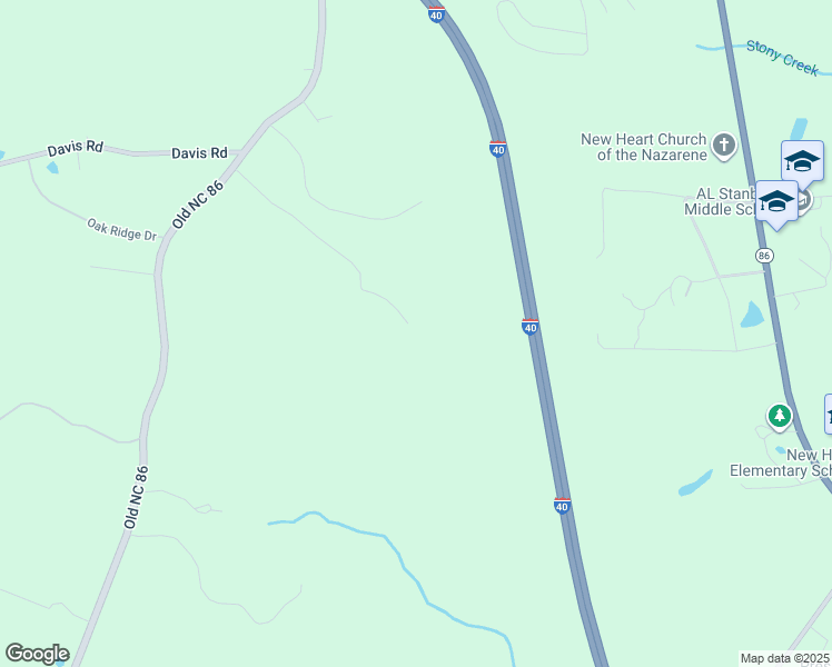 map of restaurants, bars, coffee shops, grocery stores, and more near 416 West Scarlett Mountain Road in Hillsborough