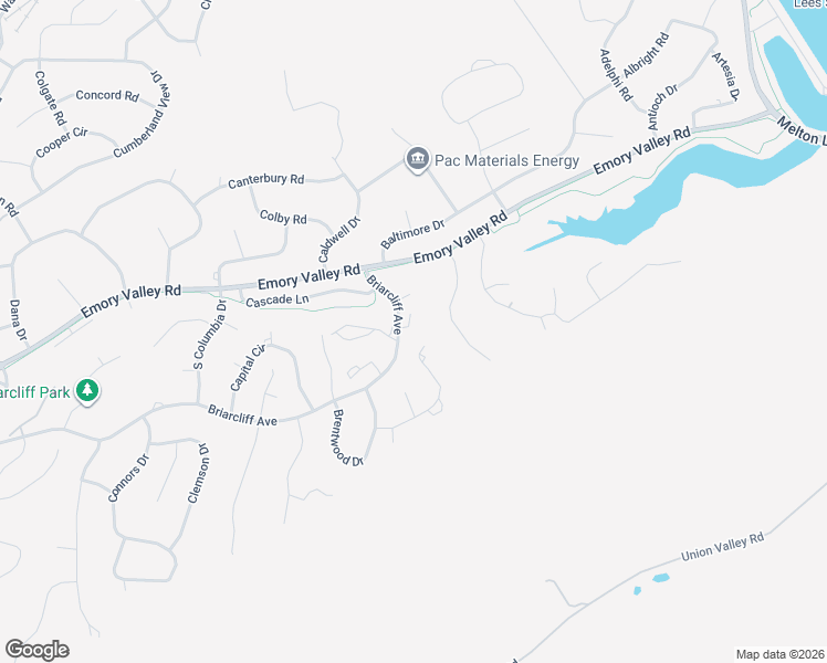 map of restaurants, bars, coffee shops, grocery stores, and more near 20 Belmont Court in Oak Ridge