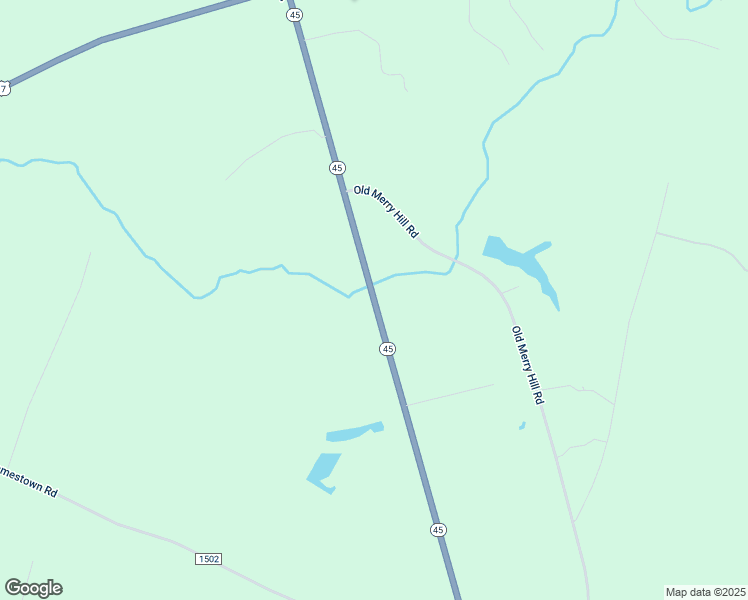 map of restaurants, bars, coffee shops, grocery stores, and more near Highway 45 in Merry Hill