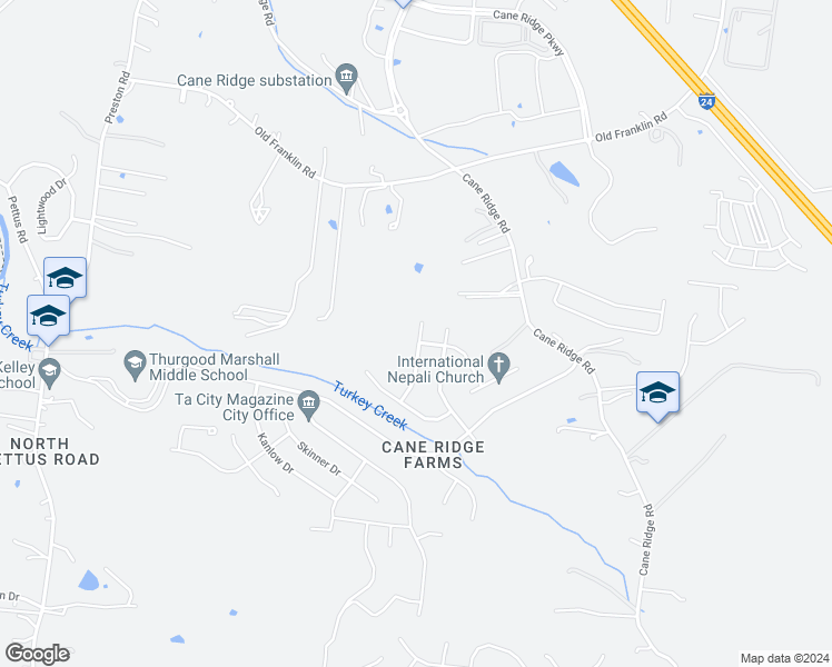 map of restaurants, bars, coffee shops, grocery stores, and more near 2049 Leefield Drive in Nashville