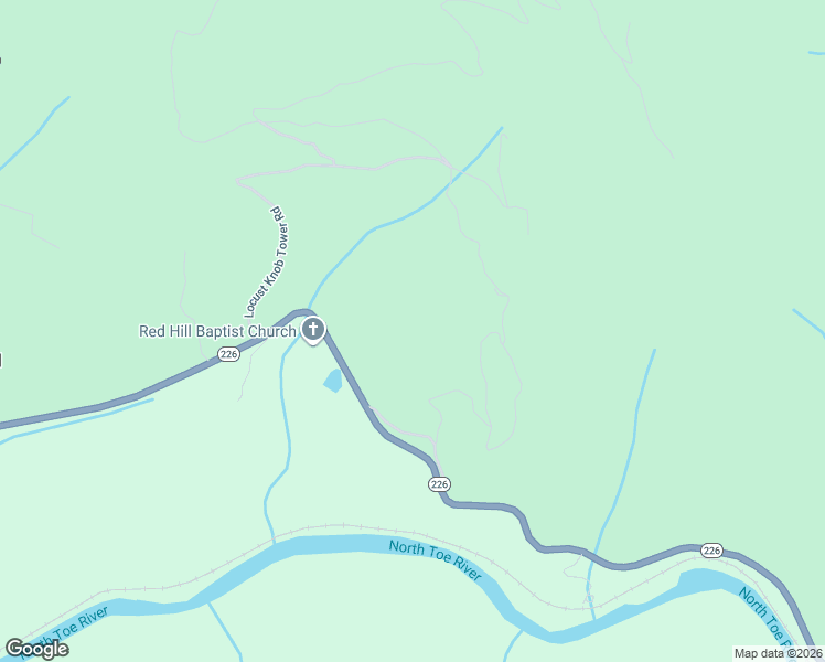 map of restaurants, bars, coffee shops, grocery stores, and more near 4404 North 226 Highway in Bakersville