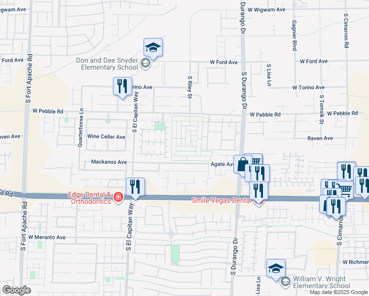 map of restaurants, bars, coffee shops, grocery stores, and more near 8823 Norton Peak Avenue in Las Vegas