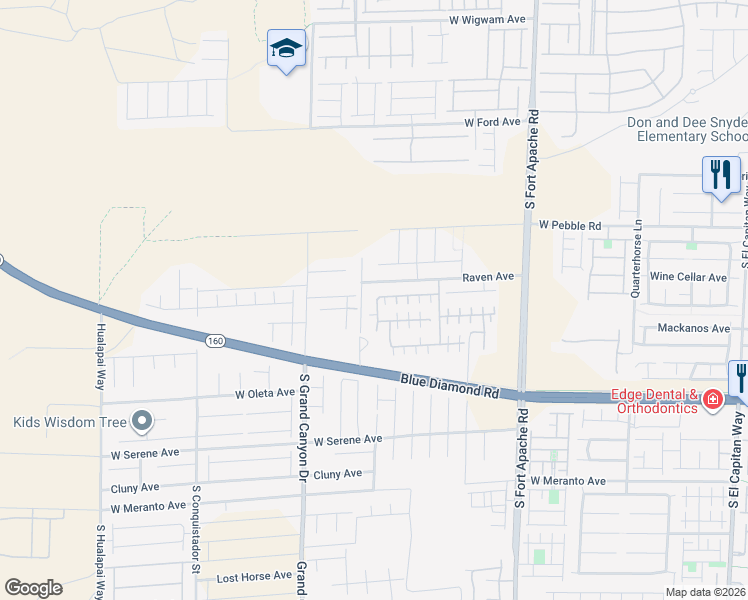 map of restaurants, bars, coffee shops, grocery stores, and more near 9640 Greensburg Avenue in Las Vegas