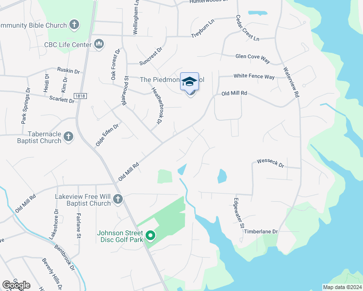 map of restaurants, bars, coffee shops, grocery stores, and more near 3976 Baldwins Mill Court in High Point