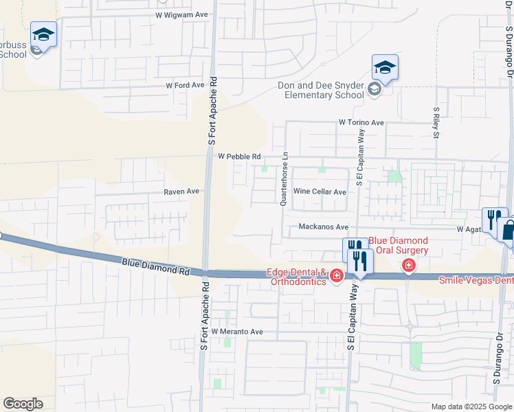 map of restaurants, bars, coffee shops, grocery stores, and more near 9279 Cabin Cove Avenue in Las Vegas
