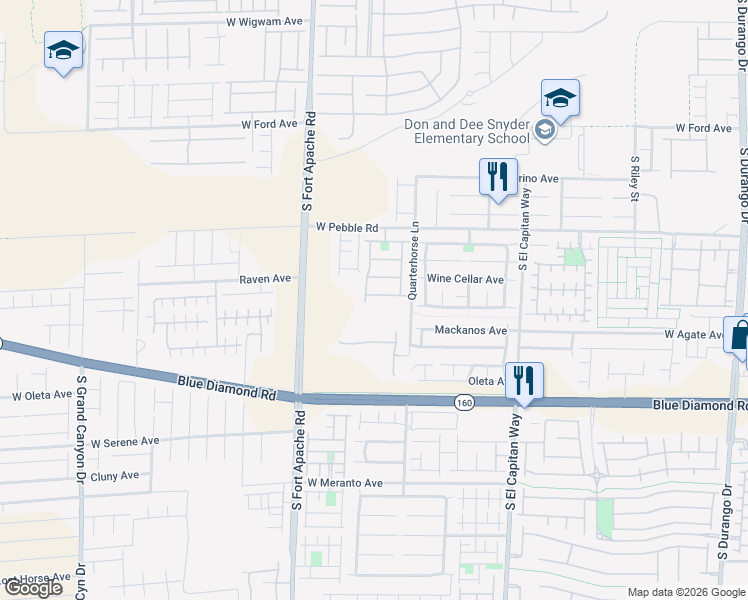 map of restaurants, bars, coffee shops, grocery stores, and more near 9279 Cabin Cove Avenue in Las Vegas
