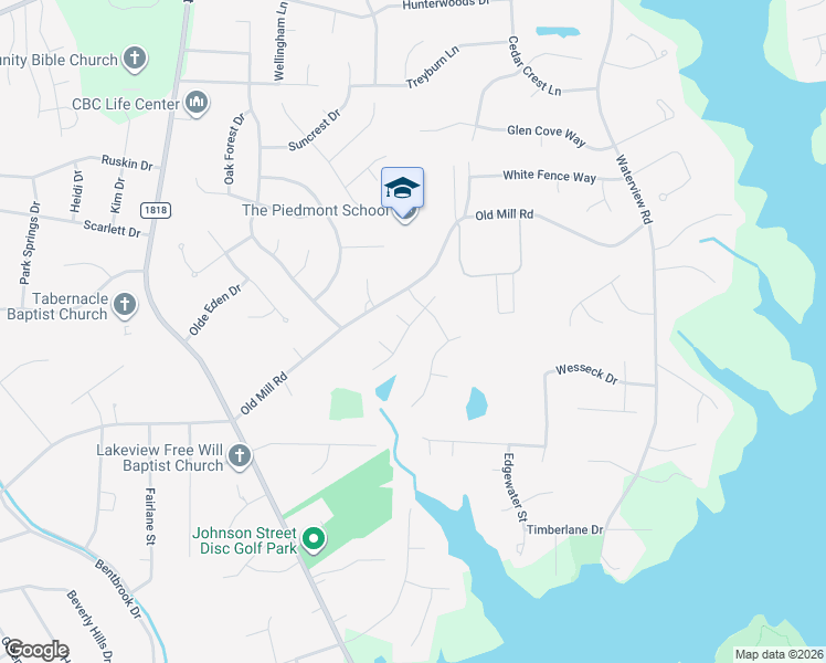 map of restaurants, bars, coffee shops, grocery stores, and more near 1836 Morgans Mill Way in High Point
