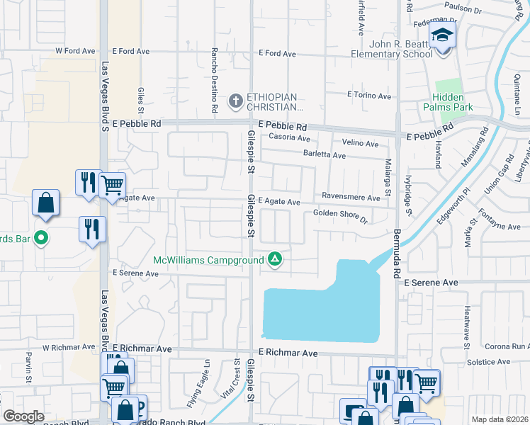 map of restaurants, bars, coffee shops, grocery stores, and more near 9124 Briarthorne Street in Las Vegas