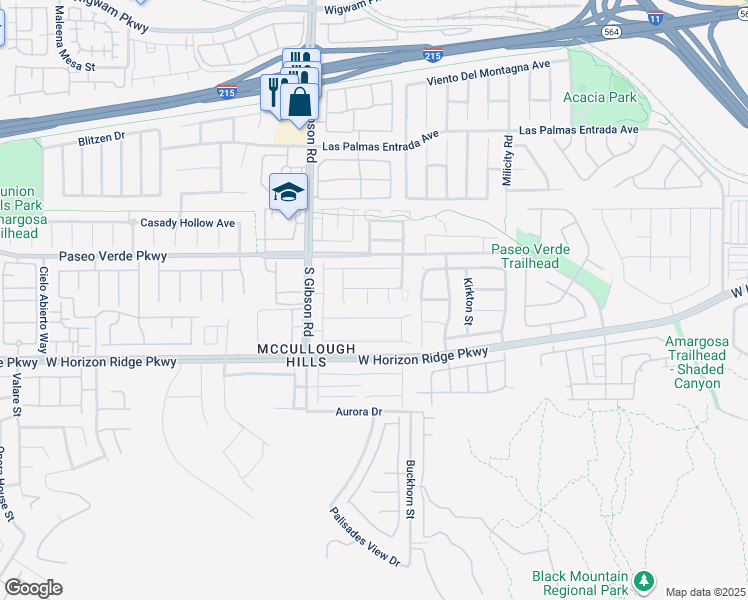 map of restaurants, bars, coffee shops, grocery stores, and more near 194 Sicily Hills Court in Henderson